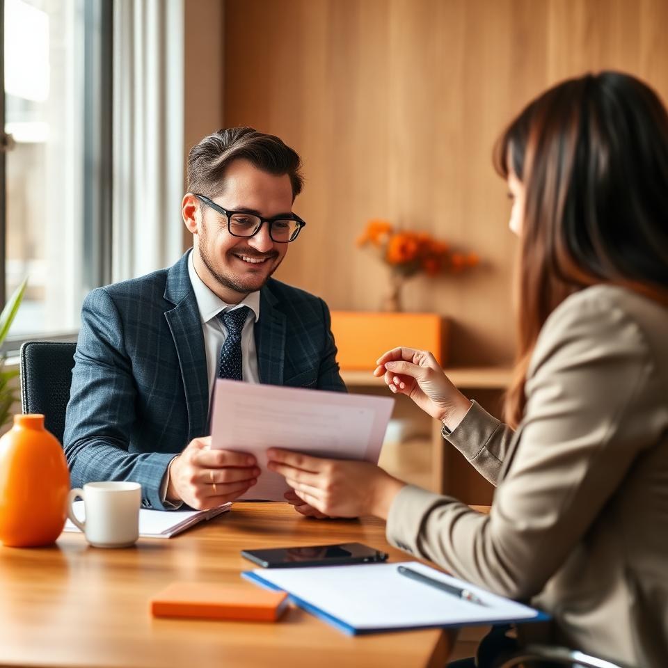 Cliente preenchendo ficha de avaliação de crédito